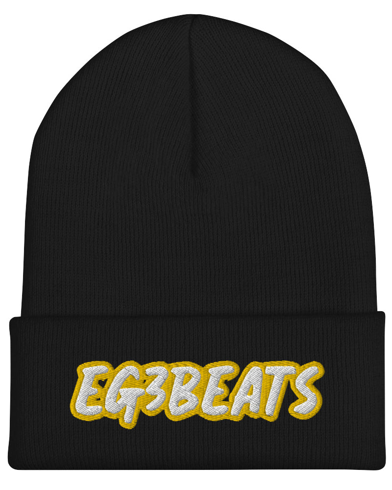 EG3BEATS GOLD Cuffed Beanie Hat