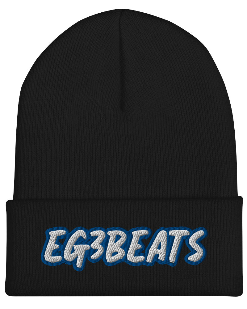 EG3BEATS BLUE Cuffed Beanie Hat