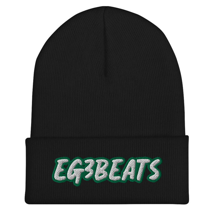 EG3BEATS GREEN Cuffed Beanie Hat