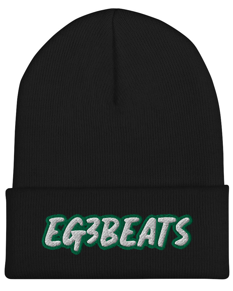 EG3BEATS GREEN Cuffed Beanie Hat