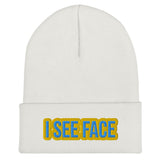 EG3BEATS I SEE FACE Cuffed Beanie Hat