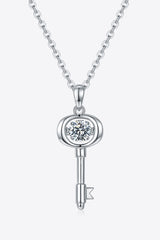 BEAUTIFUL I AM Moissanite Jewelry Key Pendant Necklace