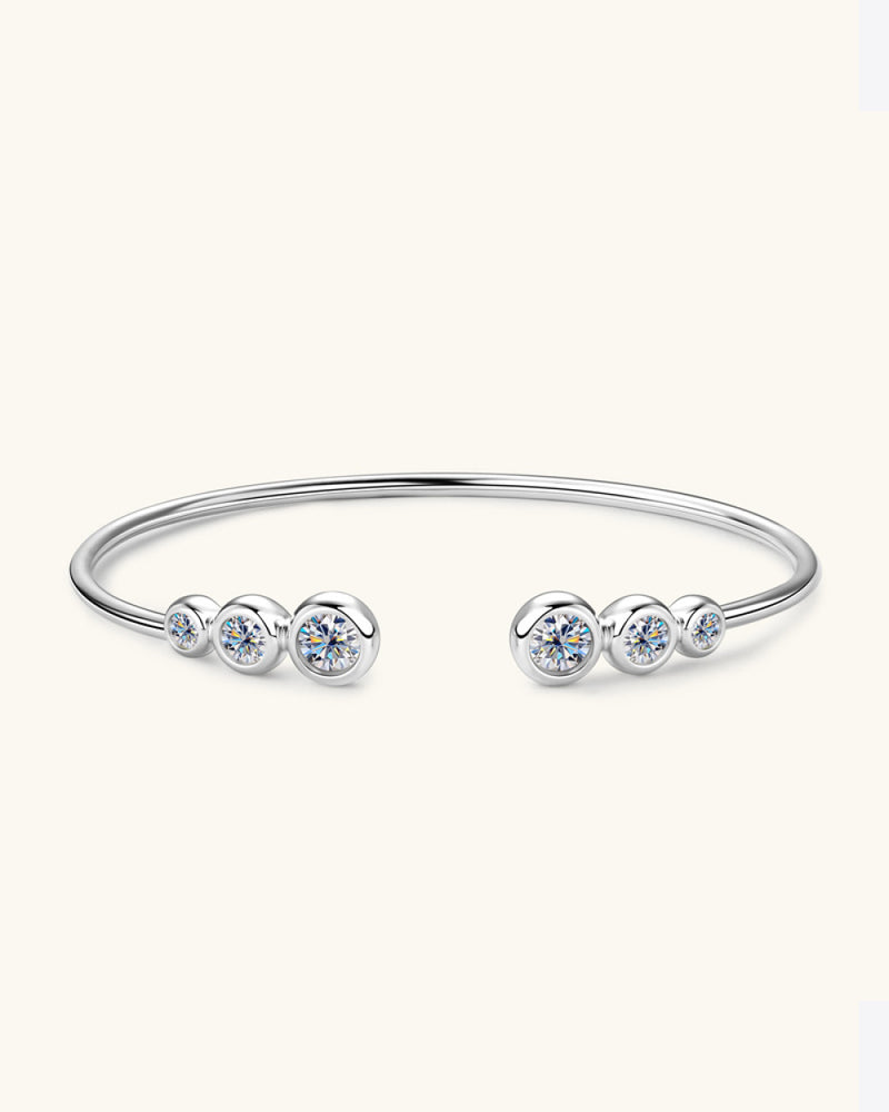 BEAUTIIFUL I AM 1.8 Carat Moissanite Jewelry 925 Sterling Silver Bracelet
