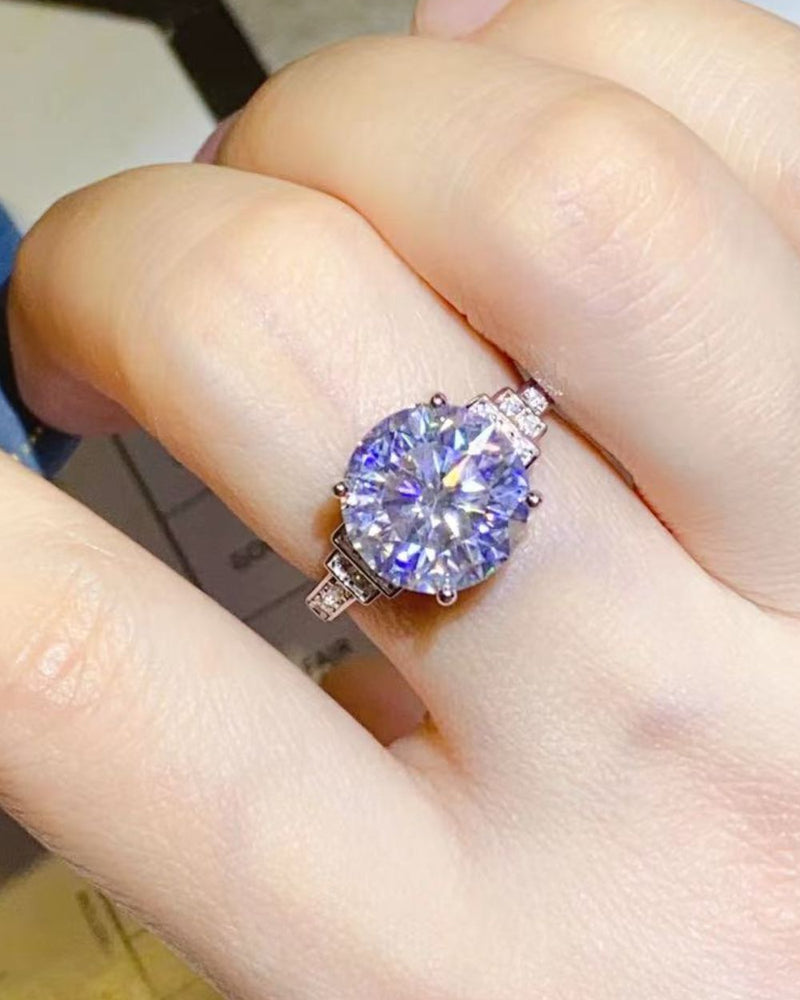 BEAUTIFUL I AM 5 Carat Moissanite Jewelry 925 Sterling Silver Ring