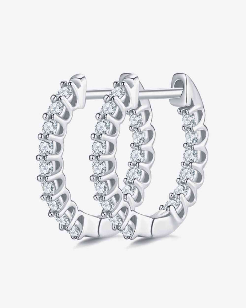 BEAUTIFUL I AM Moissanite Jewelry 925 Sterling Silver Earrings
