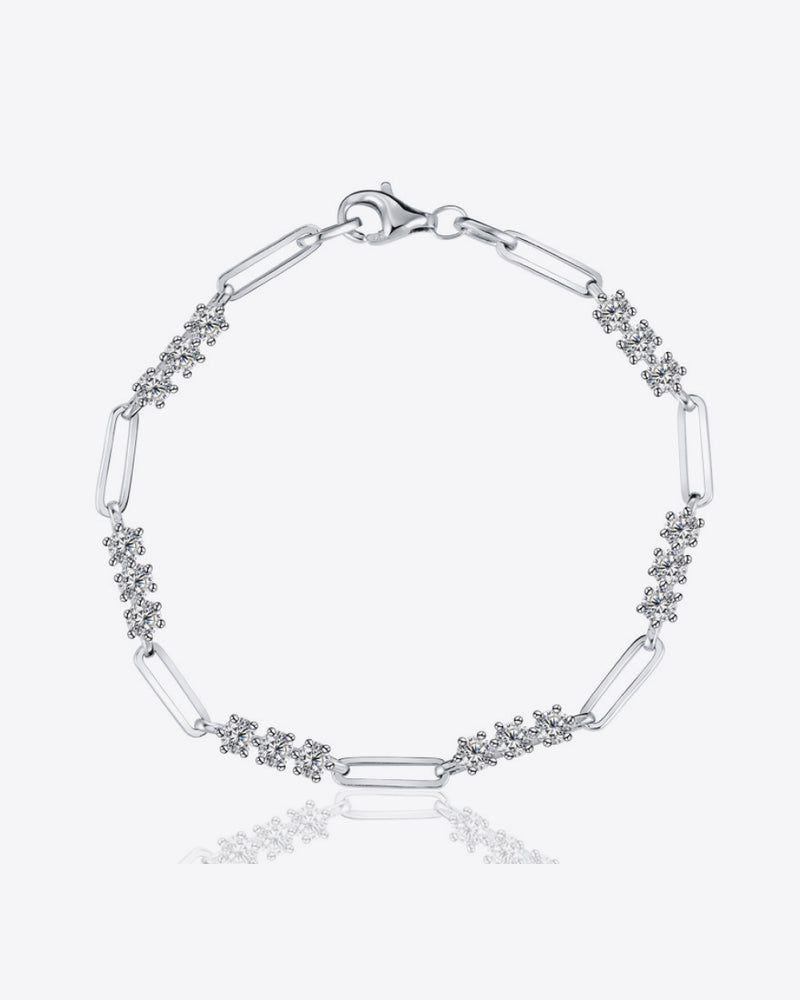 BEAUTIFUL I AM 1.8 Carat Moissanite Jewelry 925 Sterling Silver Bracelet