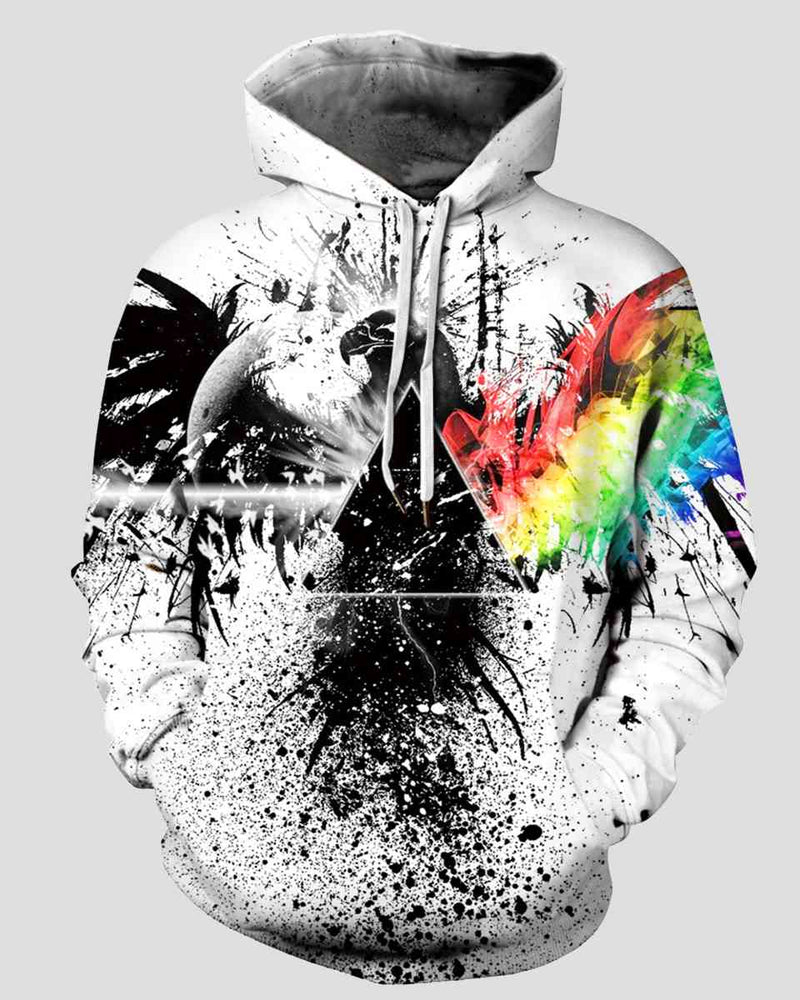 ETERNAL DIVINE APPAREL Full Size Printed Drawstring Hoodie with Pockets