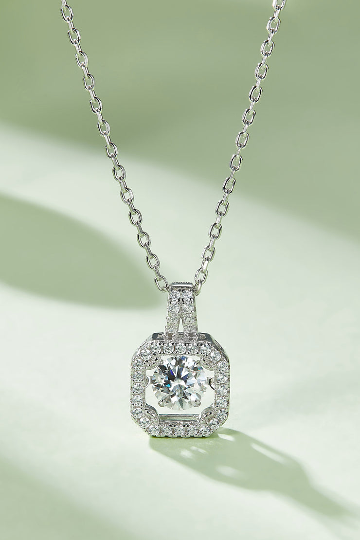 BEAUTIFUL I AM Moissanite Jewelry 925 Sterling Silver Necklace
