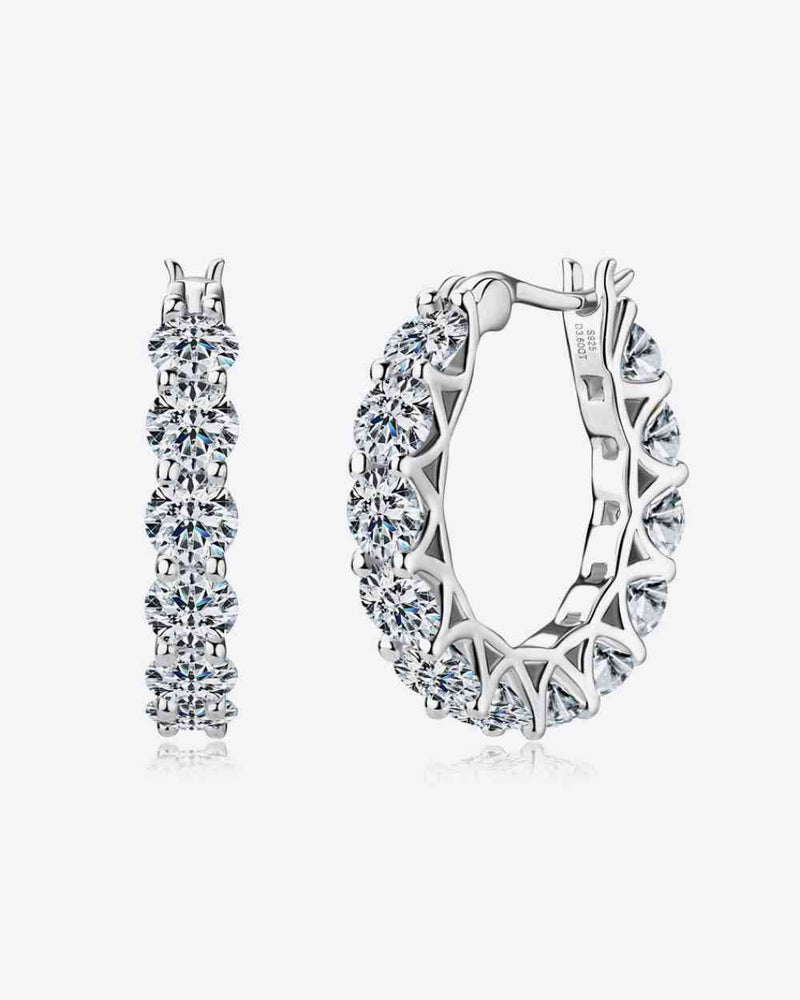 BEAUTIFUL I AM 7.2 Carat Moissanite Jewelry 925 Sterling Silver Earrings