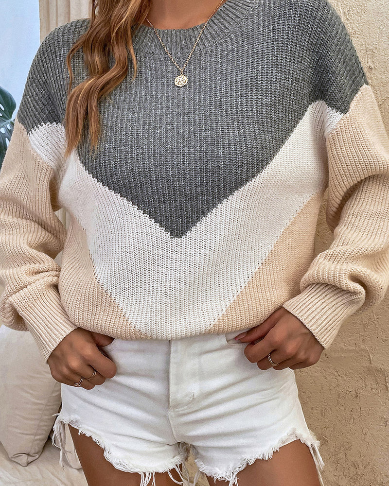 BEAUTIFUL I AM Round Neck Dropped Shoulder Sweater