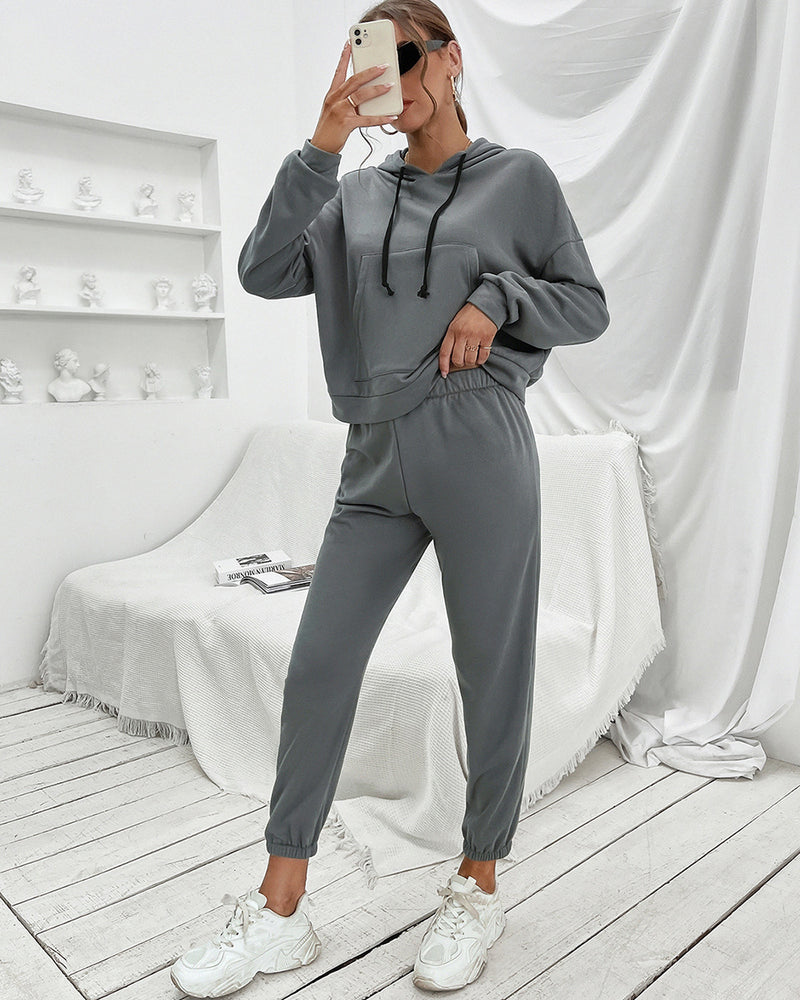BEAUTIFUL I AM Sports Active Wear Hoodie and Joggers Set