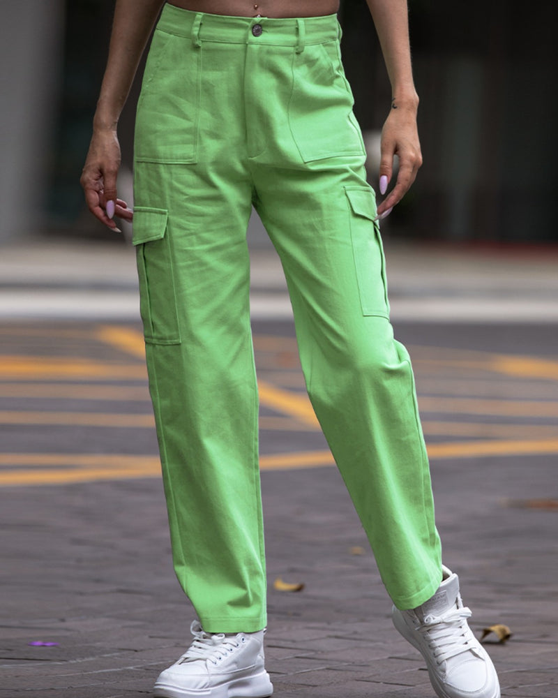 BEAUTIFUL I AM Straight Leg Cargo Pants