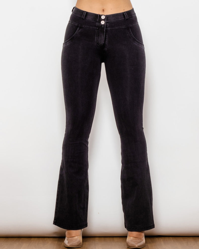 BEAUTIFUL I AM Full Size Long Bootcut Jeans