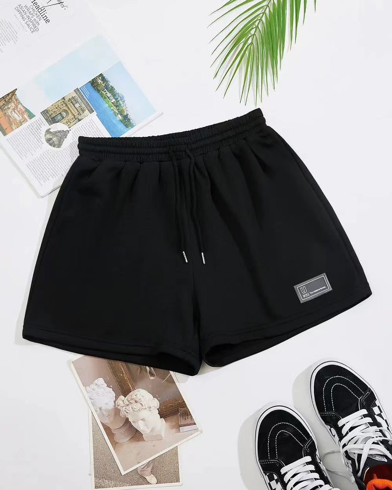 BEAUTIFUL I AM Drawstring Waist Shorts