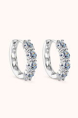 BEAUTIFUL I AM 2.4 Carat Moissanite Jewelry Huggie Earrings