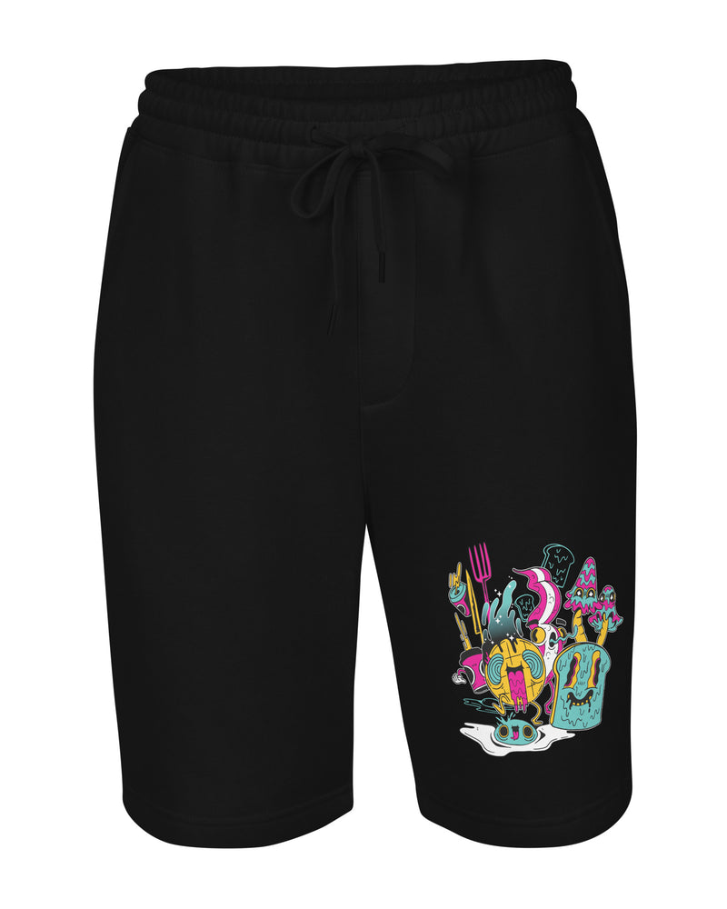 EG3BEATS LET'S EAT Men's Fleece Shorts