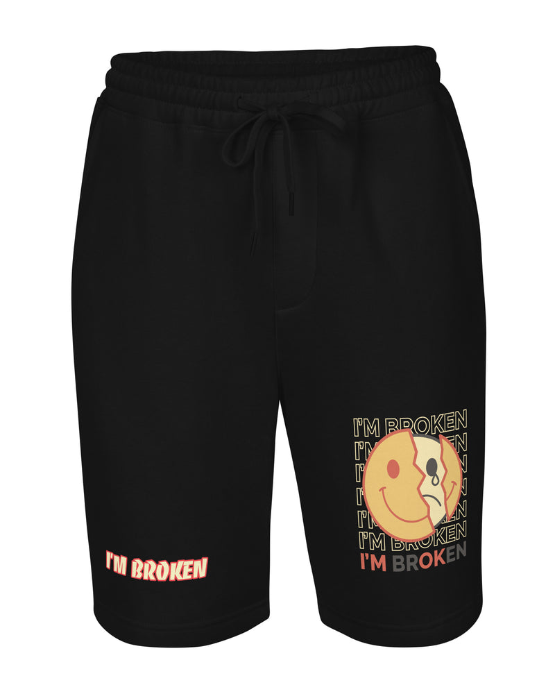 EG3BEATS I'M BROKEN Men's Fleece Shorts