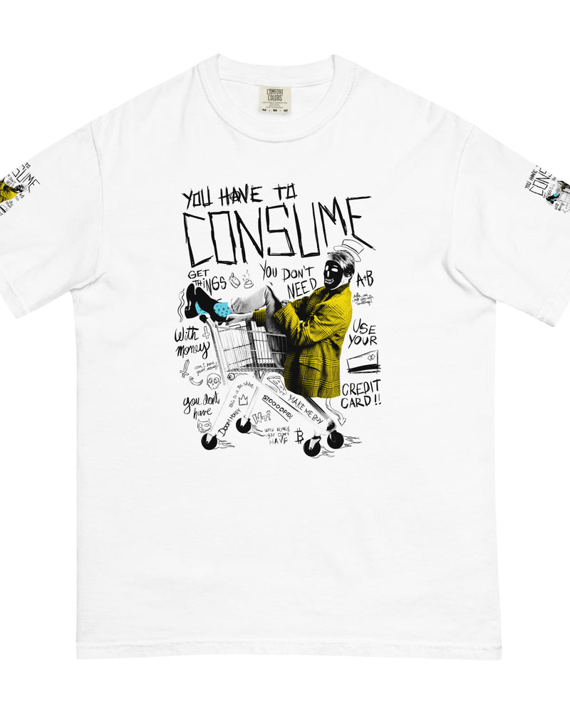 EG3BEATS CONSUME Men’s Garment-Dyed Heavyweight T-shirt