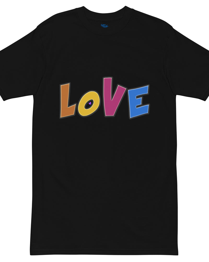 EG3BEATS LOVE LOVE Men’s Premium Heavyweight T-Shirt