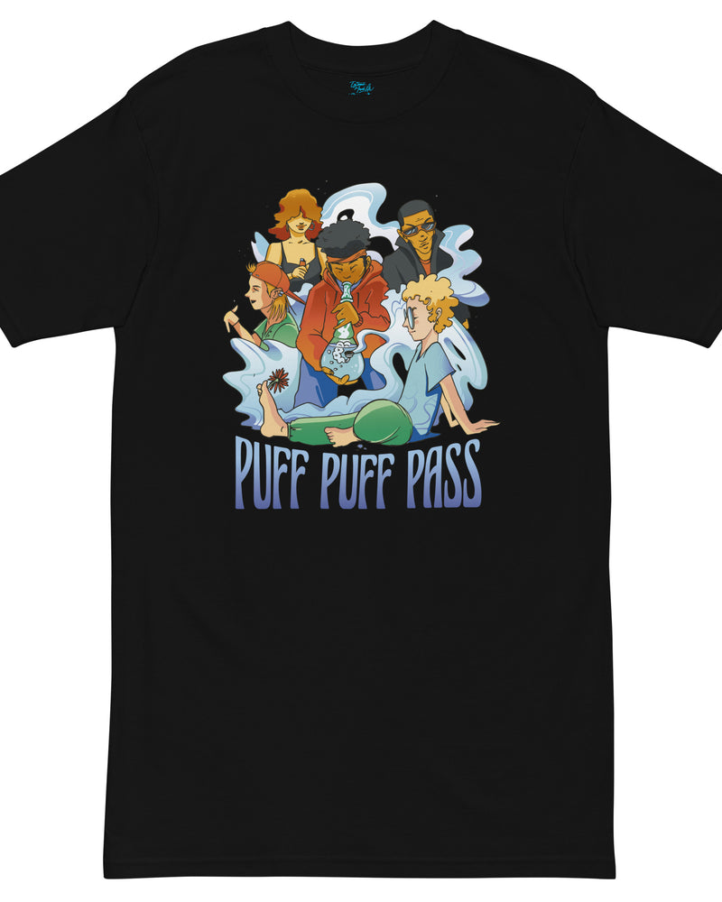 EG3BEATS PUFF PUFF PASS Men’s Premium Heavyweight T-Shirt