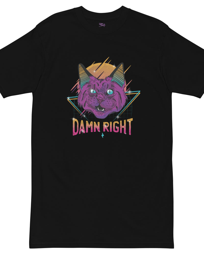 EG3BEATS DAMN RIGHT Men’s Premium Heavyweight T-Shirt