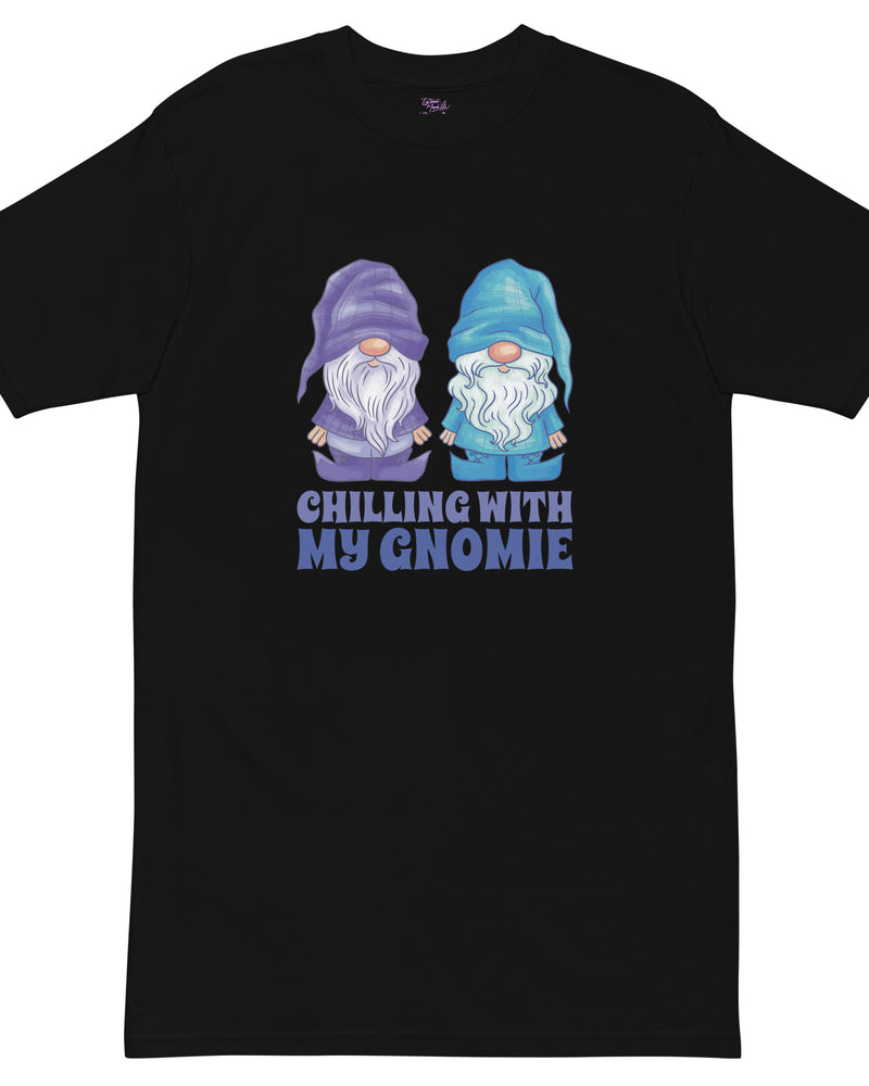 EG3BEATS CHILLING WITH MY GNOMIE Men’s Premium Heavyweight T-Shirt