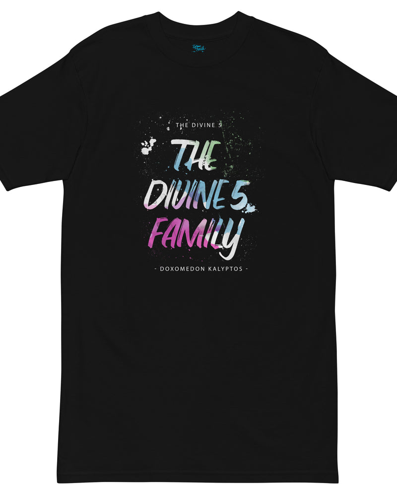 ETERNAL DIVINE APPAREL THE DIVINE 5 FAMILY Men’s Premium Heavyweight T-Shirt
