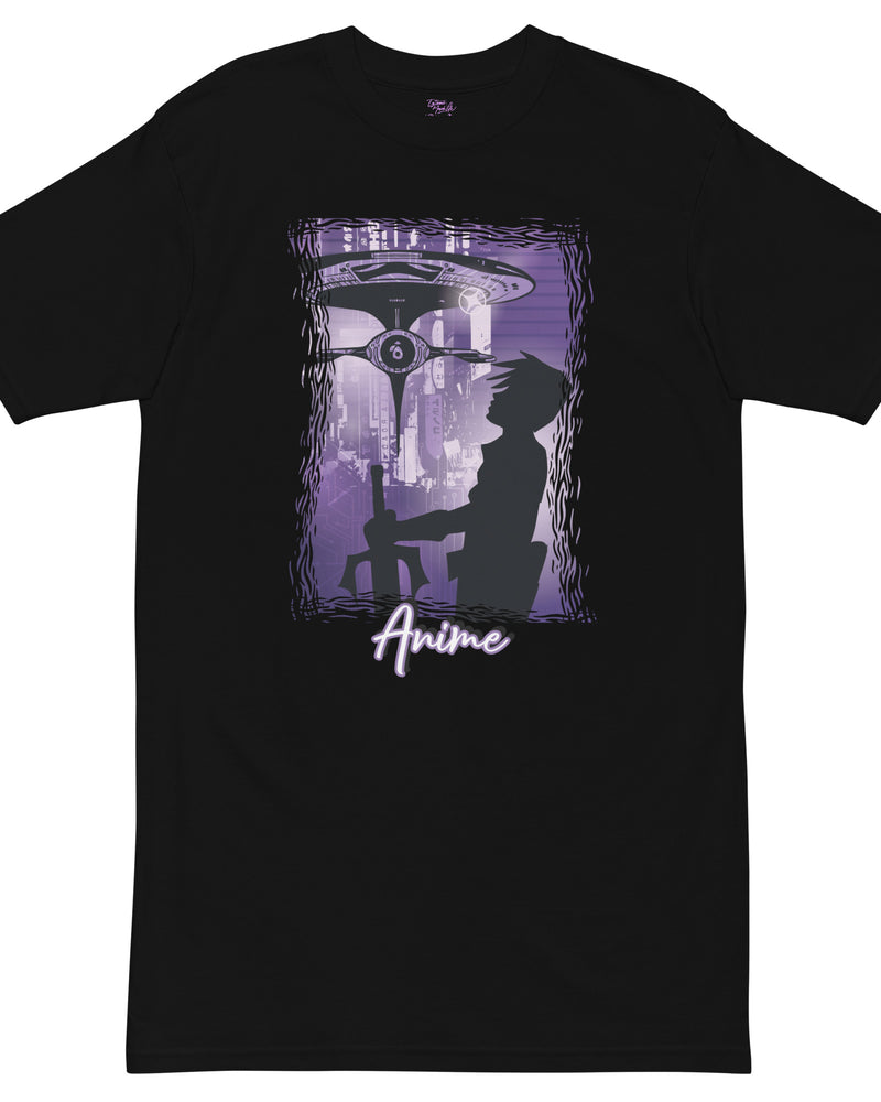 EG3BEATS ANIME SCI-FI Men’s Premium Heavyweight T-Shirt