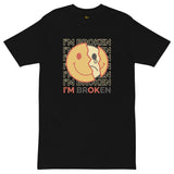 EG3BEATS I'M BROKEN Men’s Premium Heavyweight T-Shirt