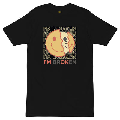 EG3BEATS I'M BROKEN Men’s Premium Heavyweight T-Shirt