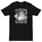 ETERNAL DIVINE APPAREL ATTACKING THE DARKNESS Men’s Premium Heavyweight T-Shirt