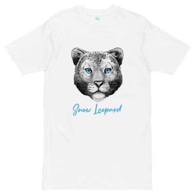 ETERNAL DIVINE APPAREL SNOW LEOPARD Men’s Premium Heavyweight T-Shirt