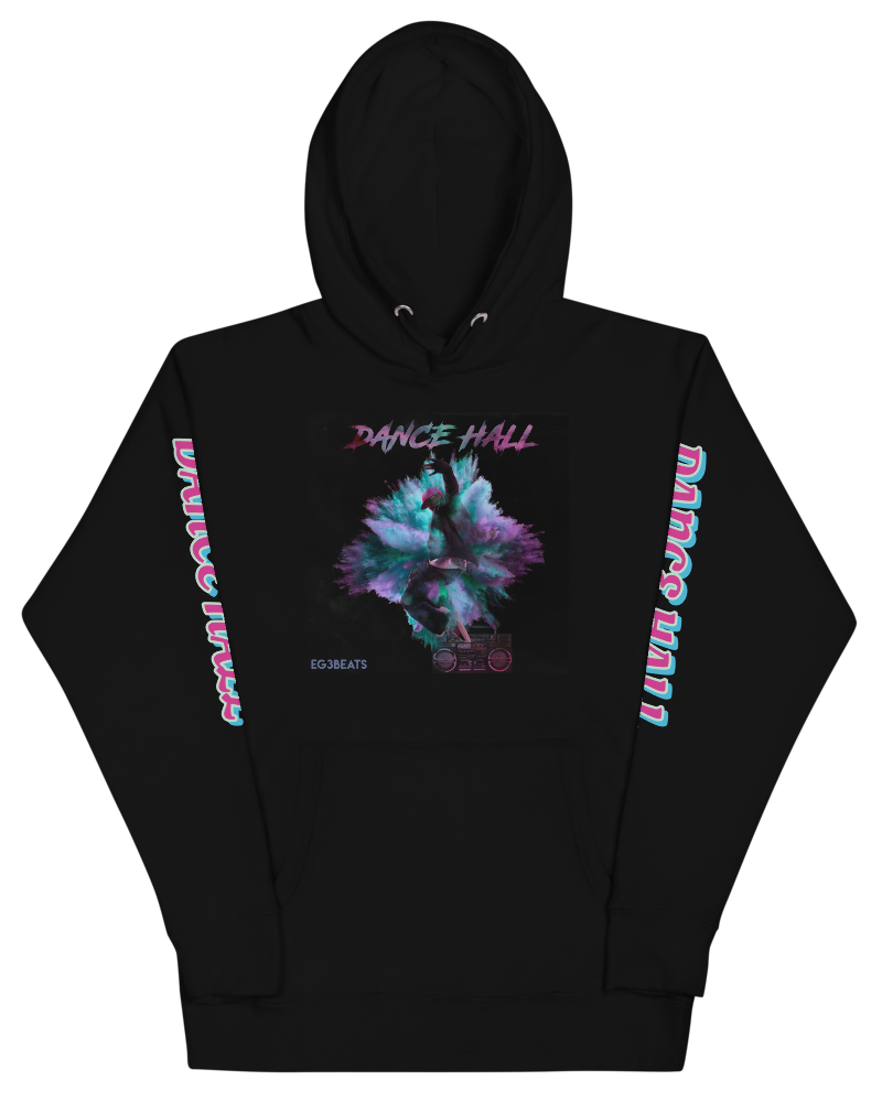 EG3BEATS DANCE HALL LETTER PRINT UNISEX HOODIE