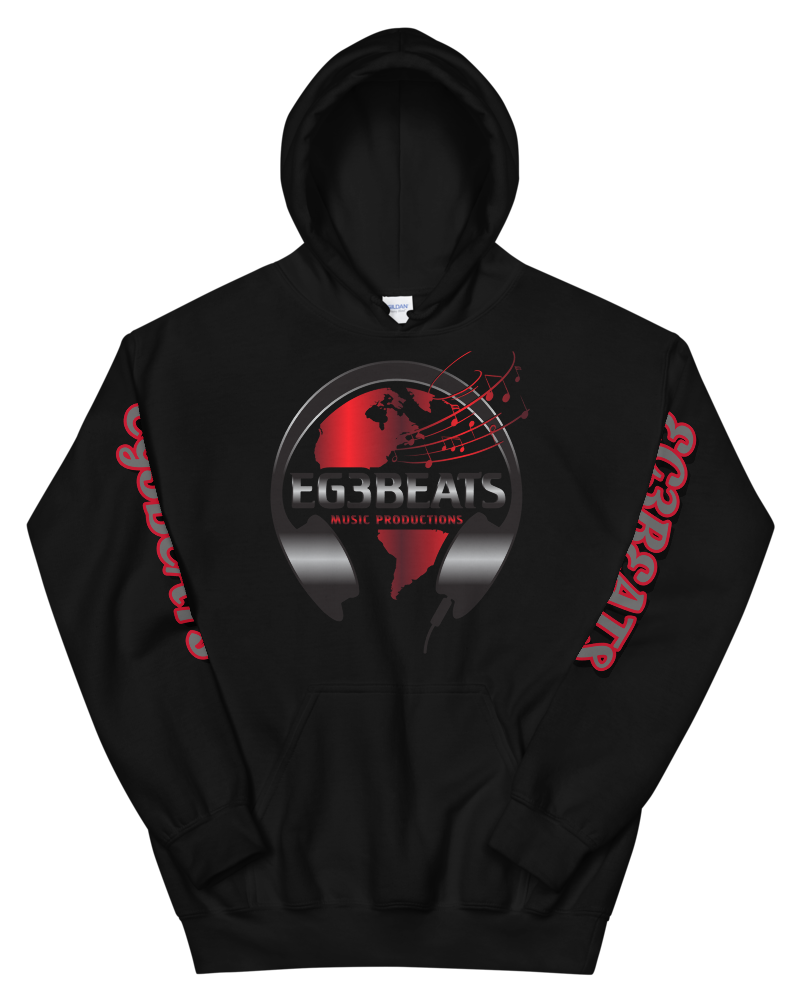 EG3BEATS LETTER PRINT UNISEX HOODIE