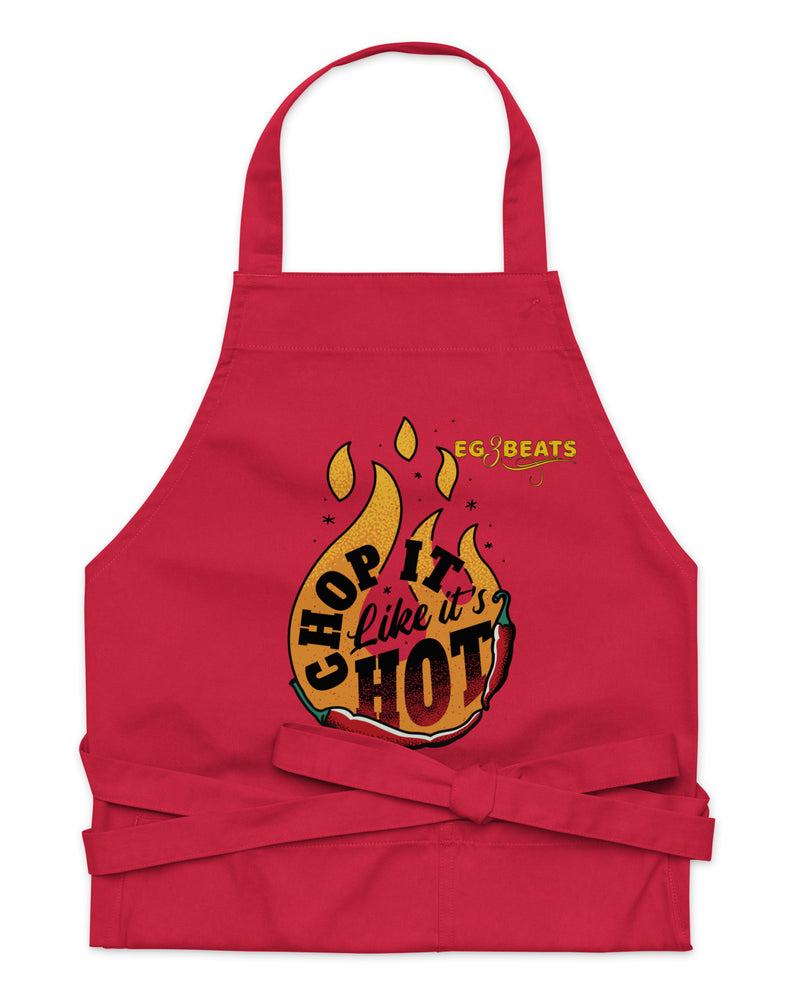 EG3BEATS CHOP IT LIKE IT'S HOT Organic Cotton Apron Cook Wear