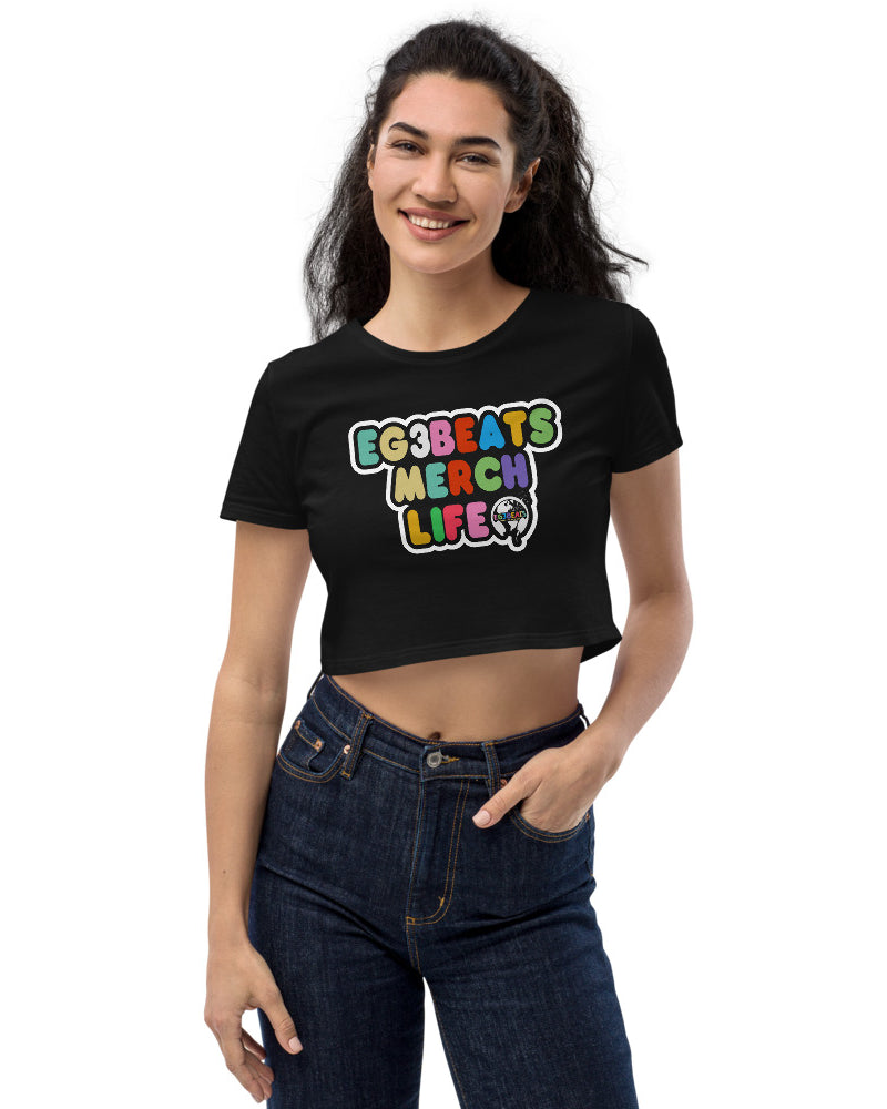 EG3BEATS WOMENS MERCH LIFE CROP SHIRT