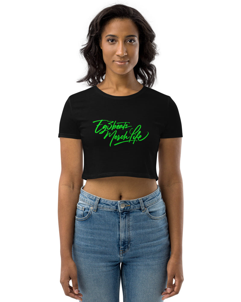 EG3BEATS MERCH LIFE Womens Organic Crop Top