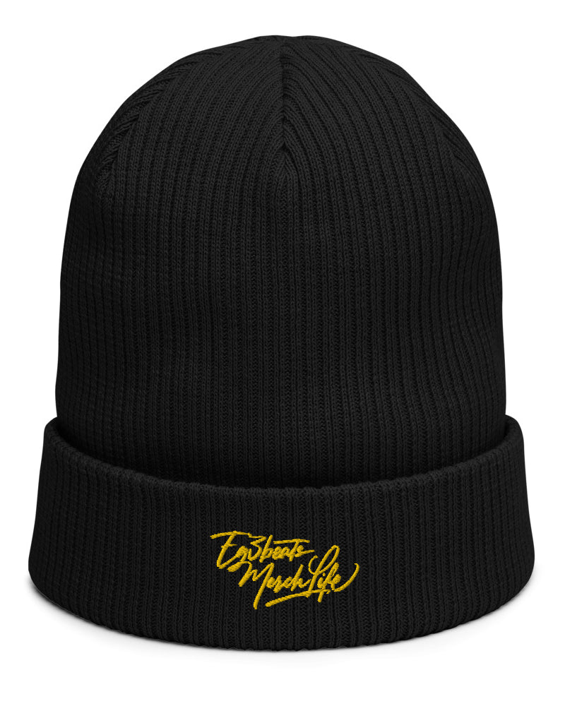 EG3BEATS MERCH LIFE Organic Ribbed Beanie Hat