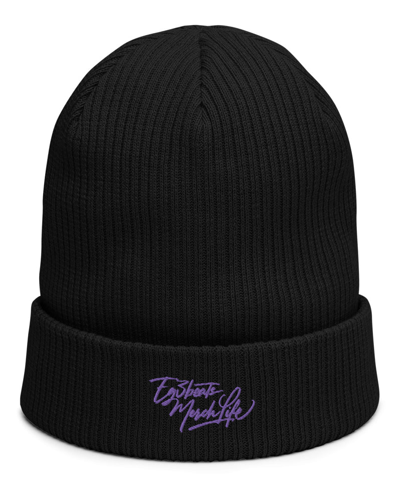 EG3BEATS MERCH LIFE Organic Ribbed Beanie Hat