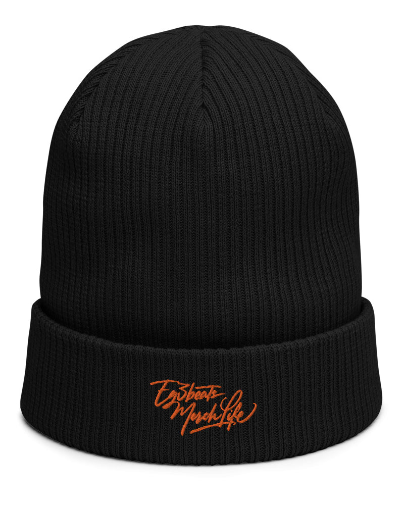 EG3BEATS MERCH LIFE Organic Ribbed Beanie Hat