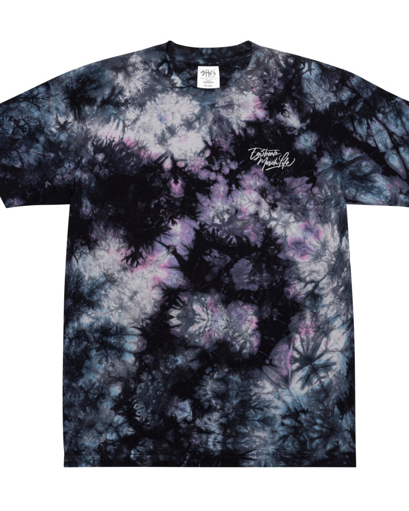 EG3BEATS MERCH LIFE Oversized Tie-Dye T-Shirt