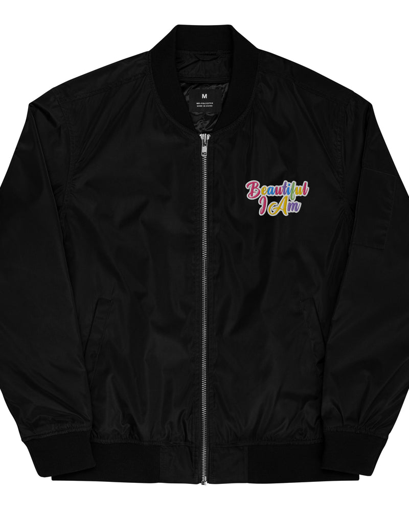 BEAUTIFUL I AM Premium Recycled Bomber Jacket