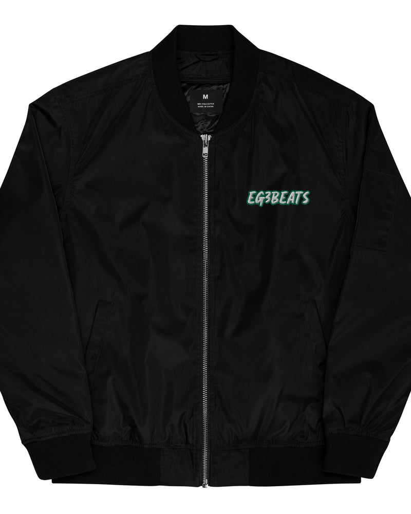 EG3BEATS GREEN Premium Recycled Bomber Jacket