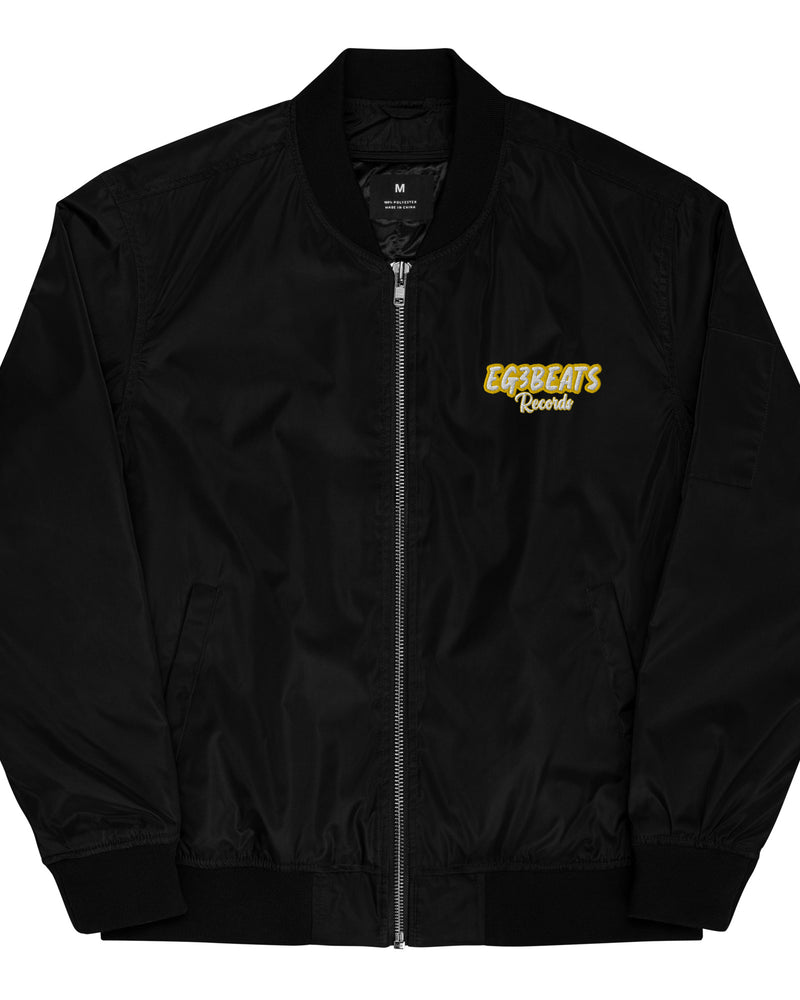 EG3BEATS RECORDS GOLD Premium Recycled Bomber Jacket