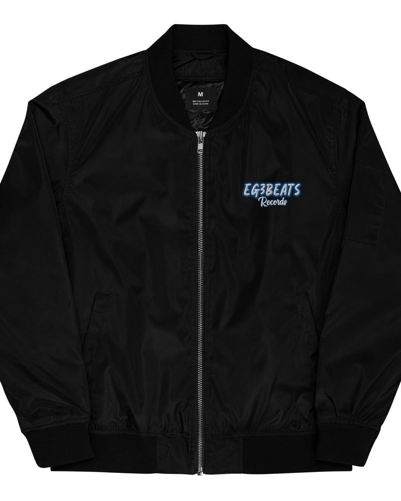 EG3BEATS RECORDS BLUE Premium Recycled Bomber Jacket