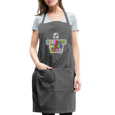 EG3BEATS MERCH LIFE ADJUSTABLE APRON COOK WEAR - charcoal
