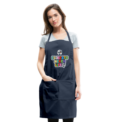 EG3BEATS MERCH LIFE ADJUSTABLE APRON COOK WEAR - navy