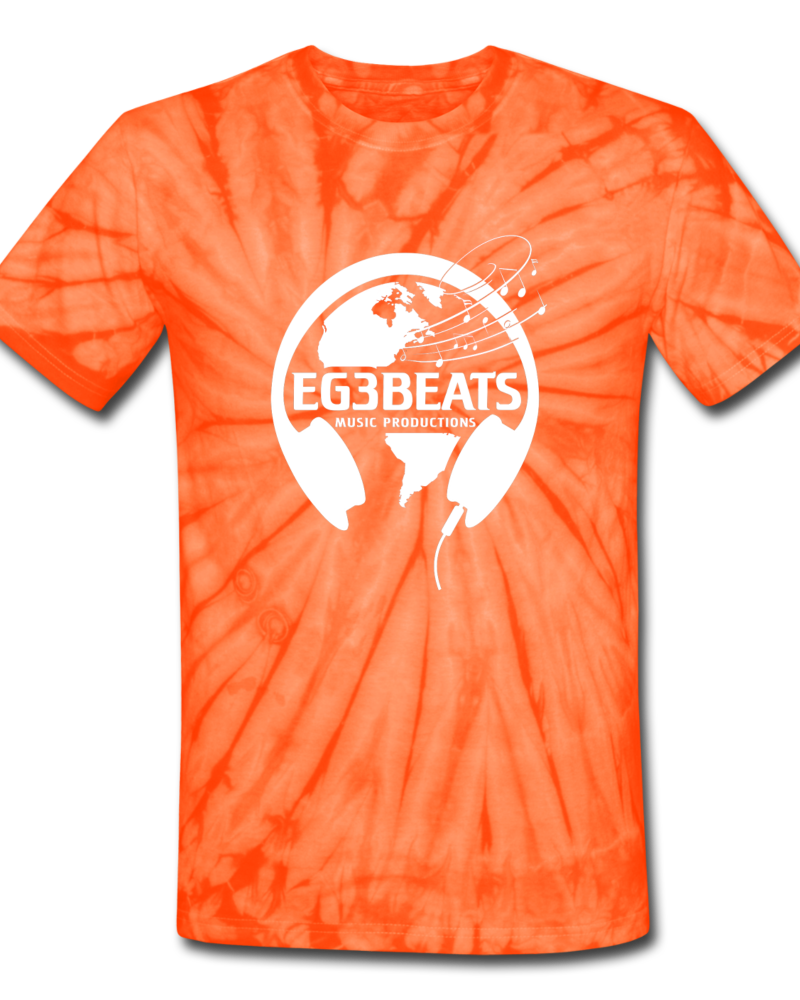 EG3BEATS TIE DYE T-SHIRT - spider orange