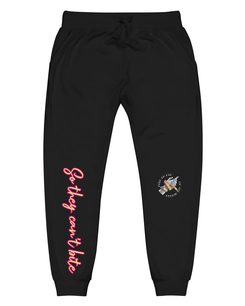 EG3BEATS KEEP AN EYE ON THE SNAKES SO THEY CAN'T BITE Unisex Fleece Sweatpants Joggers