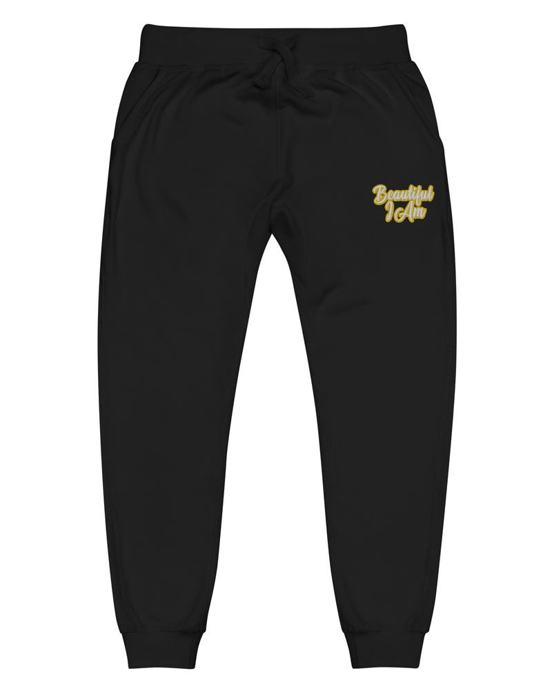 BEAUTIFUL I AM GOLD Unisex Fleece Sweatpants Joggers